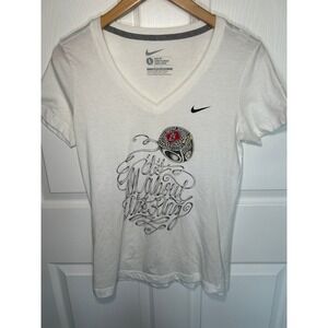 Nike T-Shirt St. Louis Cardinals 2011 World Series Large White Graphic Slim‎ Fit